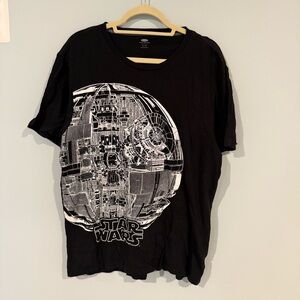 Old Navy Black Collectabilitees T-Shirt- Star Wars Death Star